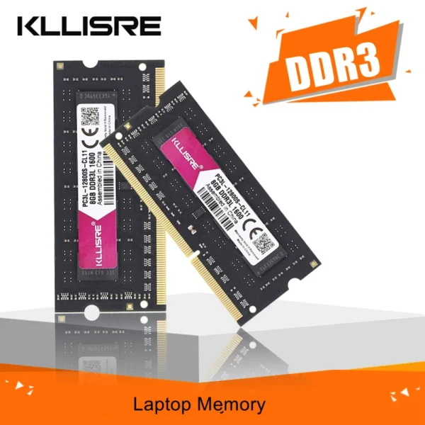 Kllisre memoria ram ddr3l sodimm para portátil, 4GB, 8GB, 1333MHz o 1600MHz, 1,35 V, PC3L