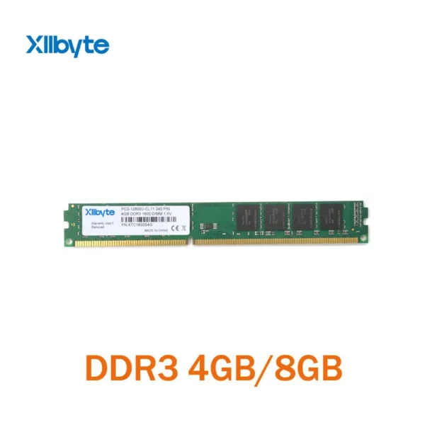 Xllbyte-memoria RAM para ordenador de escritorio, dispositivo sellado DIMM DDR3, 1333Mhz, 4GB, PC3-10600, buena calidad, alta compatibilidad