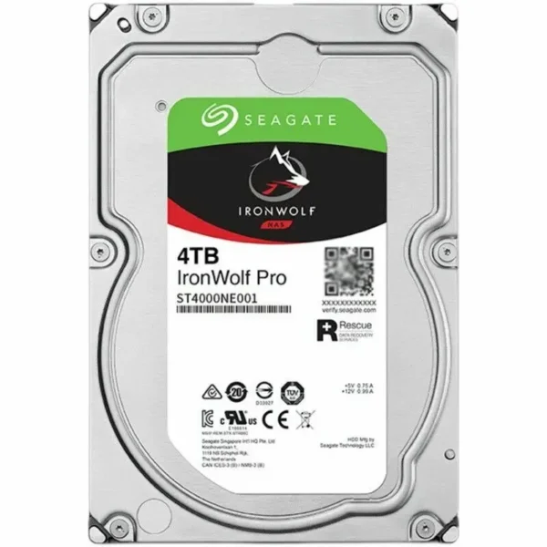 Disco duro SATA 7200 para Seagate IronWolf Pro NAS, 4TB, 128 RPM, 3,5 MB, ST4000NE001, 100% pulgadas, envío rápido