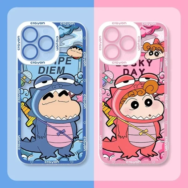 Funda bonita C-Crayon S-ShinChan para Samsung Galaxy S24 S23 S22 Ultra S21 S20 FE Note 20 10 Plus A15 A25 A35 A55 Capa de silicona suave